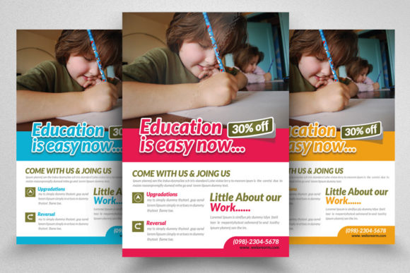 Evaluating the Kids School Education Flyer Template for Professional Use