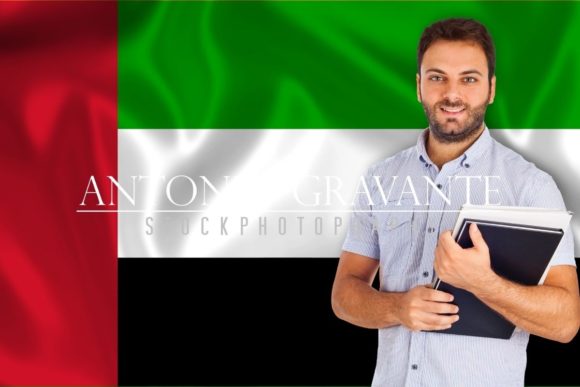 Leveraging the Visual Power of Languages Male Student on Arabic Flag for Strategic Communication