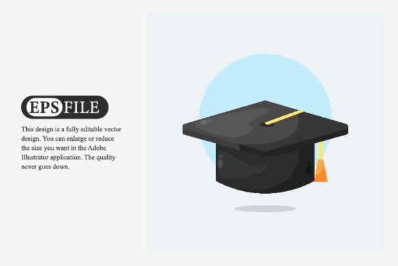 School Education Graduation Cap Icon: A Versatile Design Asset for Modern Projects