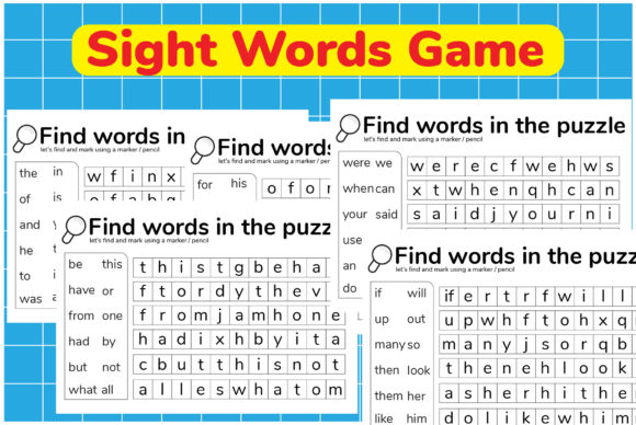 Strategic Literacy: Maximizing the Value of Sight Words Search Activity Printable Resources