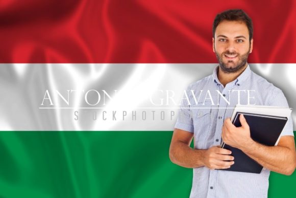 Using the Languages Male Student on Hungarian Flag Image in Real-World Projects